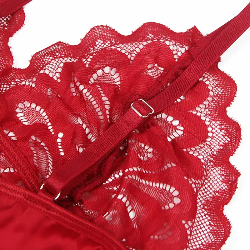 SUBBLIME Sublime Satin Babydoll Red S/M Photo 9