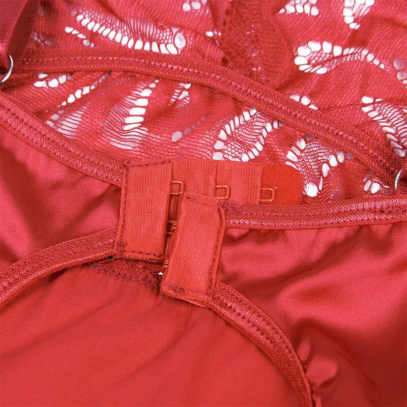 SUBBLIME Sublime Satin Babydoll Red S/M Photo 11