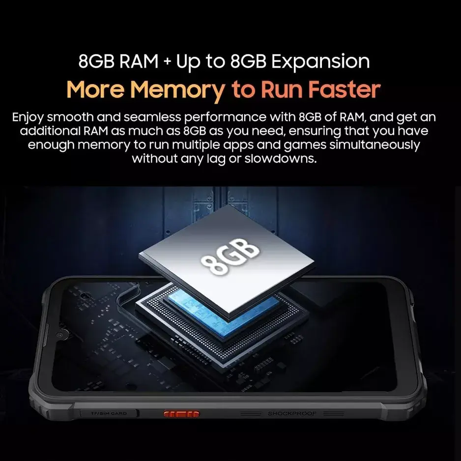 Смартфон Blackview BV5300 PLUS 128 ГБ черный Photo 8