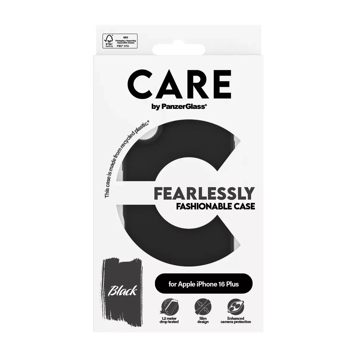 Чехол PanzerGlass CARE by Fashionable Case Black iPhone 16 Plus Photo 3