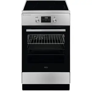Indukcijas plīts virsma AEG CIB56491BM 50 cm nerūsējošais tērauds, energoefektivitātes klase A