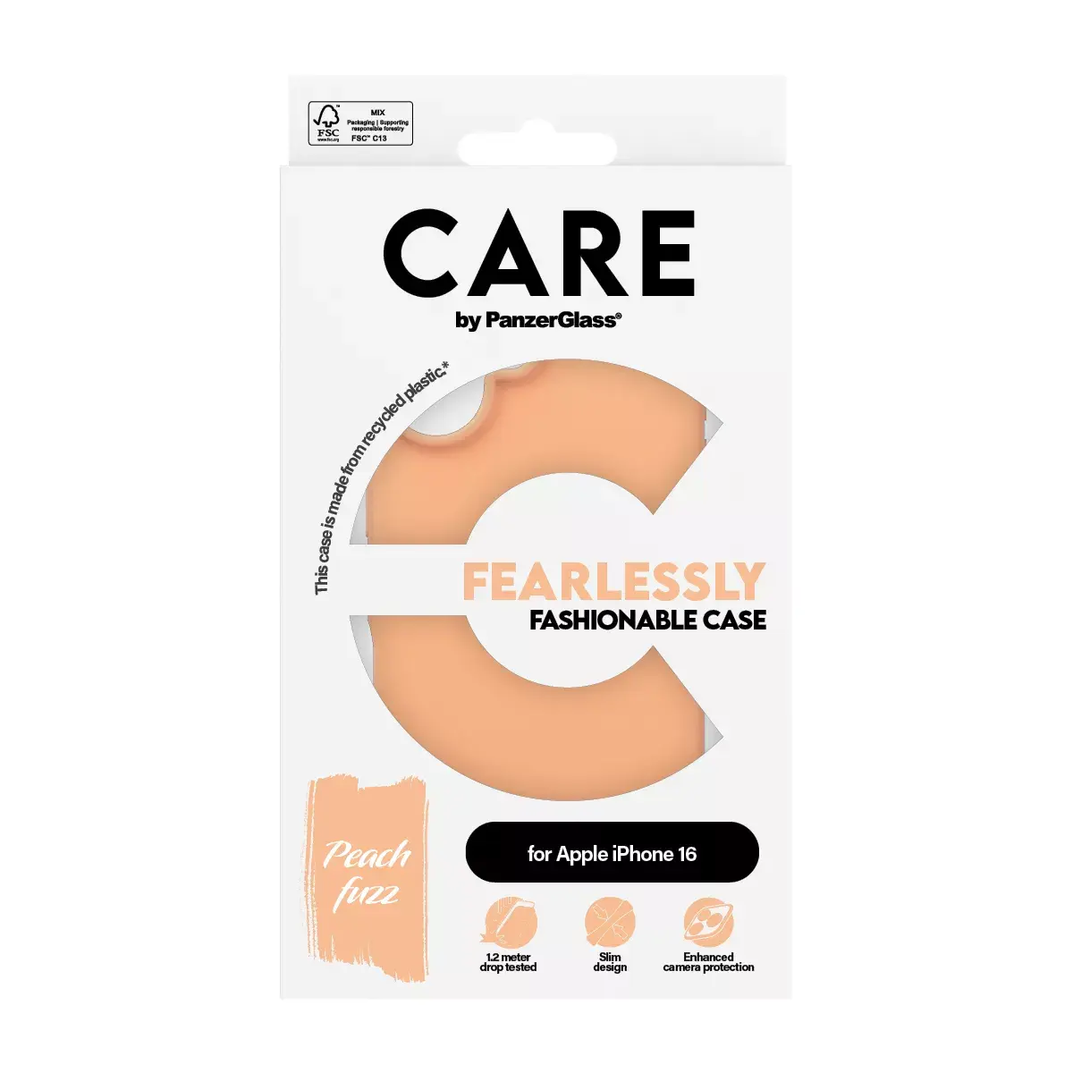 Чехол PanzerGlass CARE by Fashionable Case Peachy iPhone 16 Photo 3
