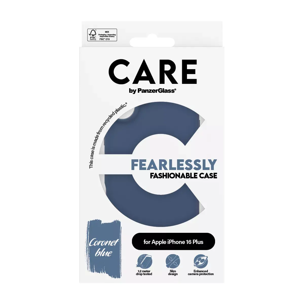 Чехол PanzerGlass CARE by Fashionable Case Blue iPhone 16 Plus Photo 3
