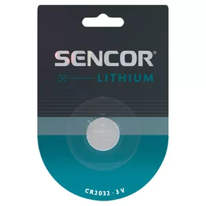 Button cell battery SENCOR SBACR2032 3V CR2032 — 20 mm x 3.2 mm, 1-piece