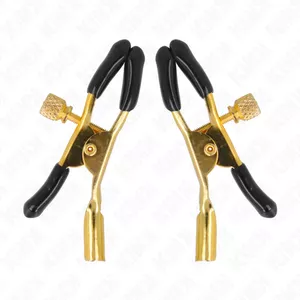 KINK - GOLD NIPPLE CLAMPS 6 CM