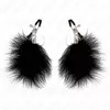 Krūturažpleju skavas KINK Feather Black 7 cm Photo 2