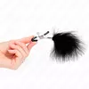 Krūturažpleju skavas KINK Feather Black 7 cm Photo 3