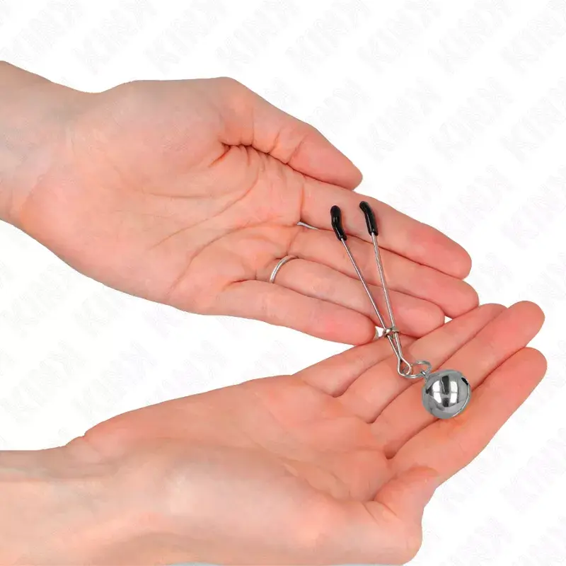 Krūšu skavas KINK Thin Bell sudraba, 7 cm Photo 3