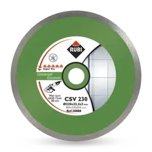 Diamond cutting disc 115 mm RUBI C115, dry cutting, 22.2 mm bore