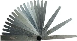Gimex gap gauge 100 mm 0.05–1 mm stainless steel set of 20