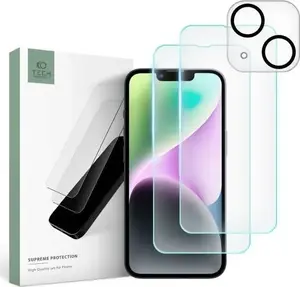 Закалённое защитное стекло Tech-Protect Supreme для iPhone 14 — прозрачное