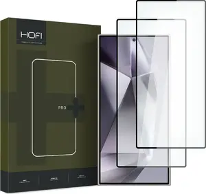Закалённое защитное стекло Hofi Glass Pro+ 2 шт для Samsung Galaxy S24 Ultra — чёрное