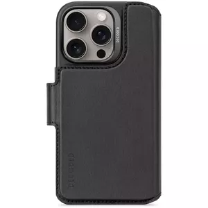Decoded Leather Detachable Wallet Case for Apple iPhone 16, 6.1-inch, Black