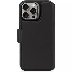 Decoded Leather Detachable Wallet Case for iPhone 16 Pro Max, Black