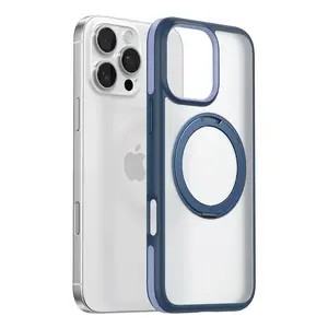 Чехол Torras Ostand R Fusion iPhone 16 Pro Синий Прозрачный 6.1"