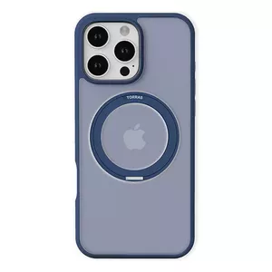 Защитный чехол для iPhone 16 Pro Max Torras Ostand Pro — синий, тонкая защита корпуса и торцов