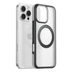 Чехол Torras Ostand R Fusion iPhone 16 Pro 15.5 см Серый Прозрачный
