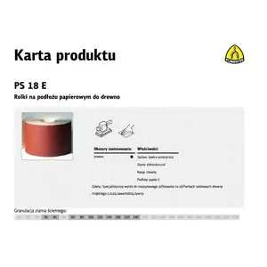 Шлифовальная лента KLINGSPOR PS18E 150 мм, зерно 120, длина 50 м