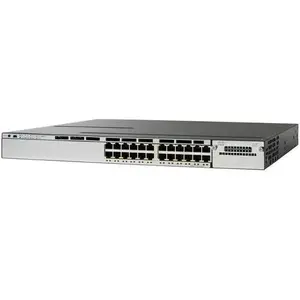 Коммутатор Cisco Catalyst WS-C3850-24U-S-RFB — управляемый L2/L3, 24x Gigabit PoE RJ-45, 1U, нержавеющая сталь