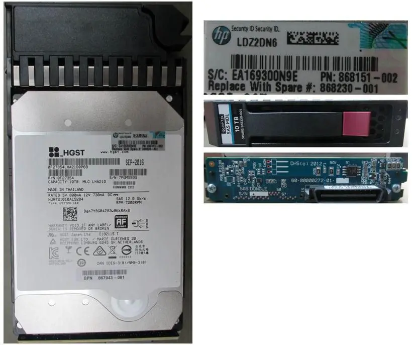 Cietais disks HP 10TB SAS 12Gb/s
