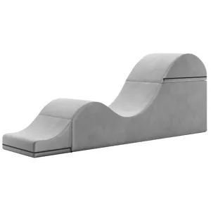 Atpūtas krēsls Liberator Aria Flip — regulējama intīmā mēbele, blīvs putuplasts, mikrovelveta pārvalks, salocīts 152×46×46 cm, izklāts 183×46×71 cm