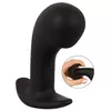 Анальный вибратор ANOS Silicone Black — пробка для простаты Photo 2
