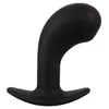 Анальный вибратор ANOS Silicone Black — пробка для простаты Photo 3