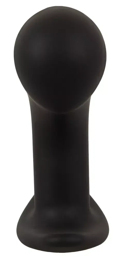 Анальный вибратор ANOS Silicone Black — пробка для простаты Photo 6