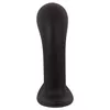 Анальный вибратор ANOS Silicone Black — пробка для простаты Photo 7