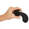 Анальный вибратор ANOS Silicone Black — пробка для простаты Photo 9