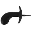 Анальный вибратор ANOS Silicone Black — пробка для простаты Photo 10