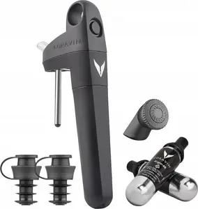 Wine preservation system Coravin Pivot – Black, pour-and-preserve device for opened bottles