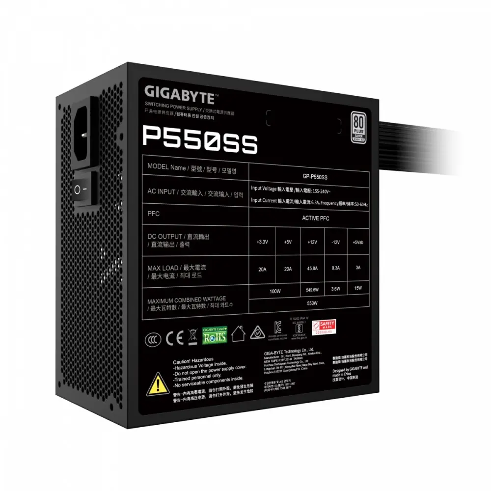 Блок питания GIGABYTE P550SS Photo 14