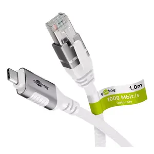 Goobay networking cable 74179 7.5m Cat6 F/UTP USB C RJ-45