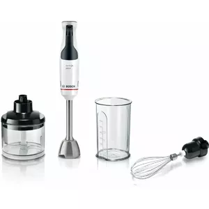 Погружной блендер Bosch MSM4W221 — 600 Вт, съемный нож, измельчитель, мерный стакан, чёрный