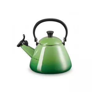 Kettle Le Creuset Kone 1.6 l bamboo green — stovetop whistling kettle, cast aluminium, 1.6L
