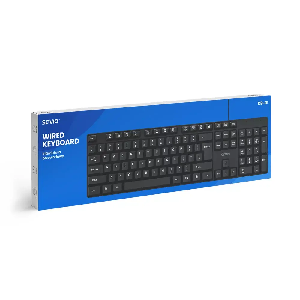 SAVIO KB-01 vadu USB pilna izmēra tastatūra Photo 6