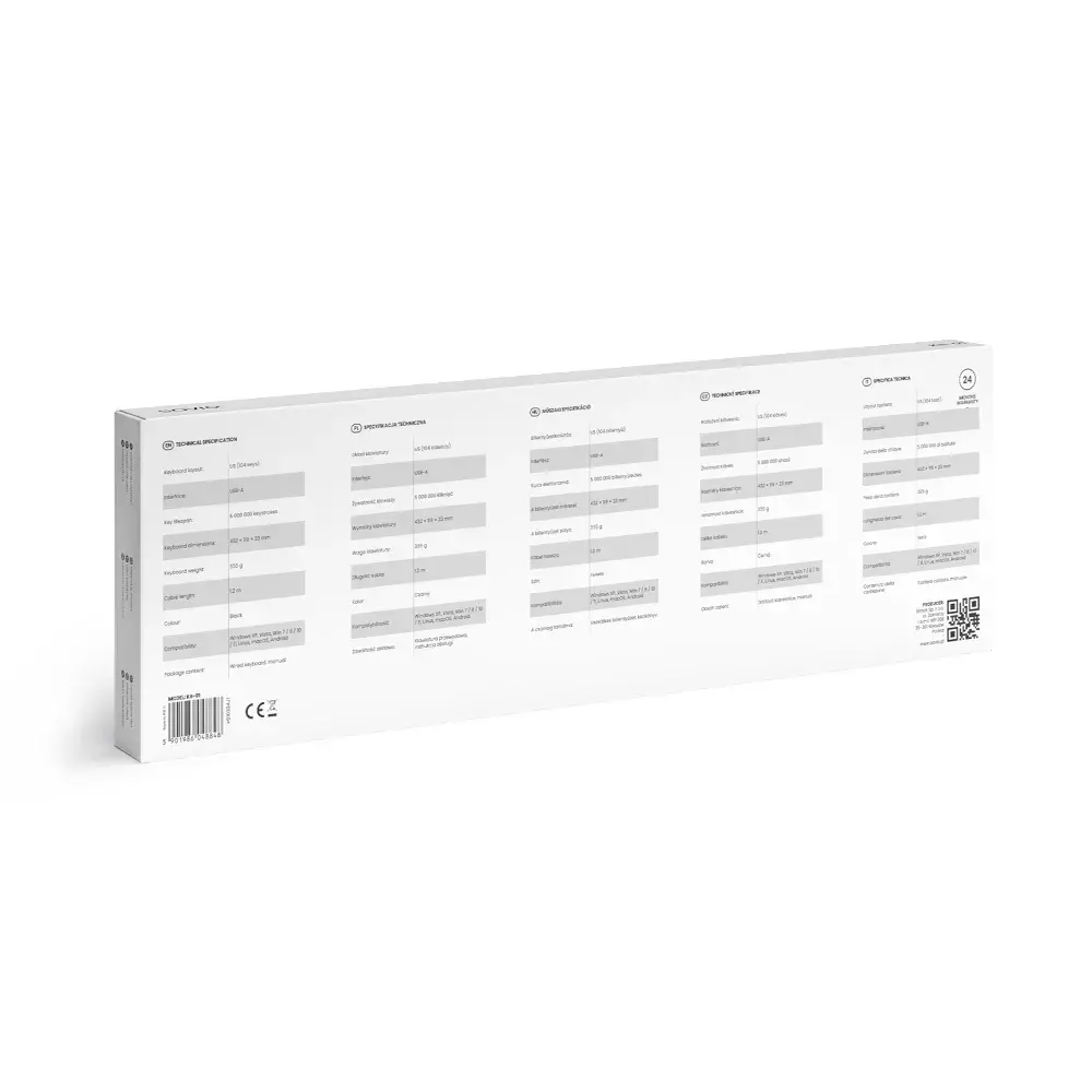 SAVIO KB-01 vadu USB pilna izmēra tastatūra Photo 7