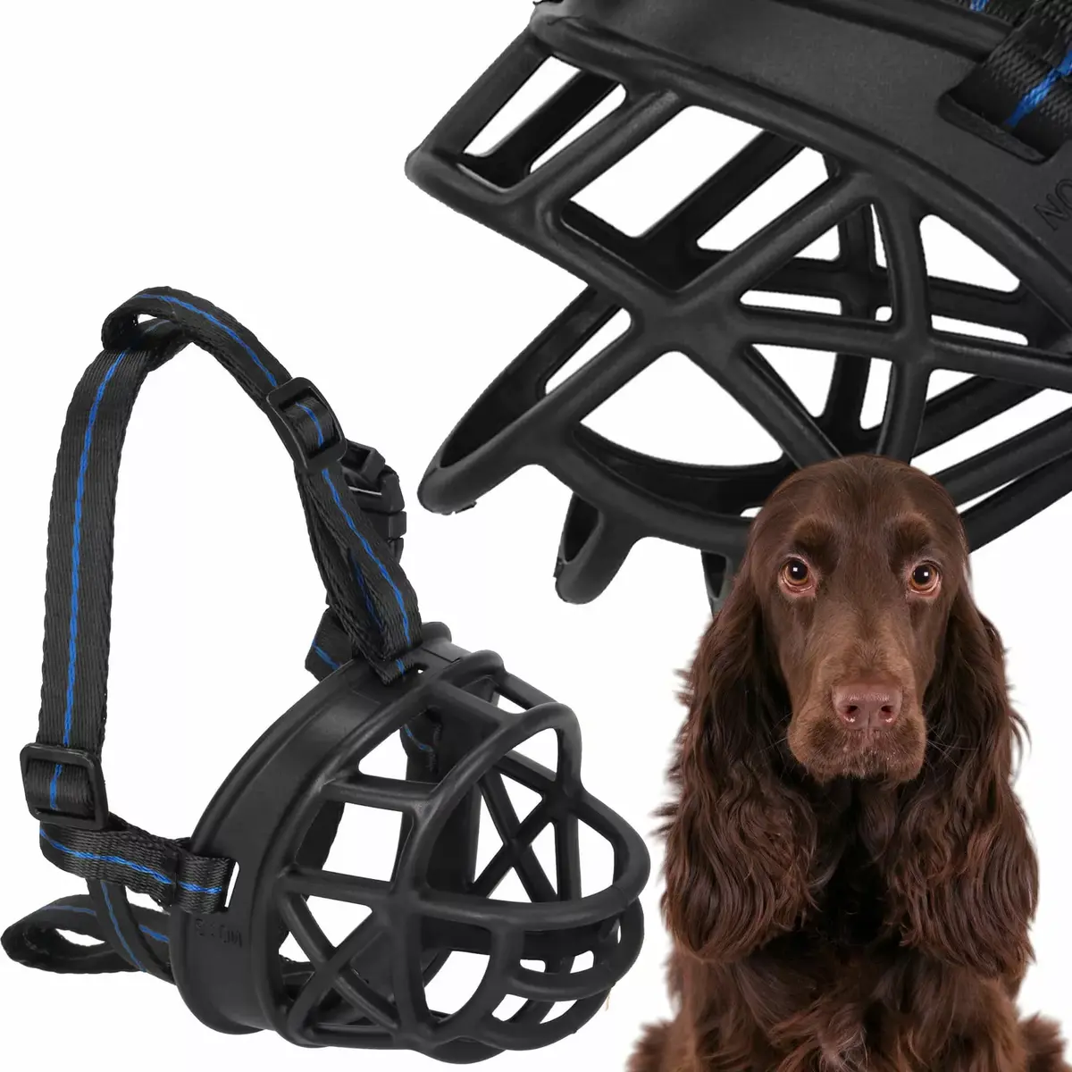 Dog muzzle Springos PA0268 Size M Photo 3
