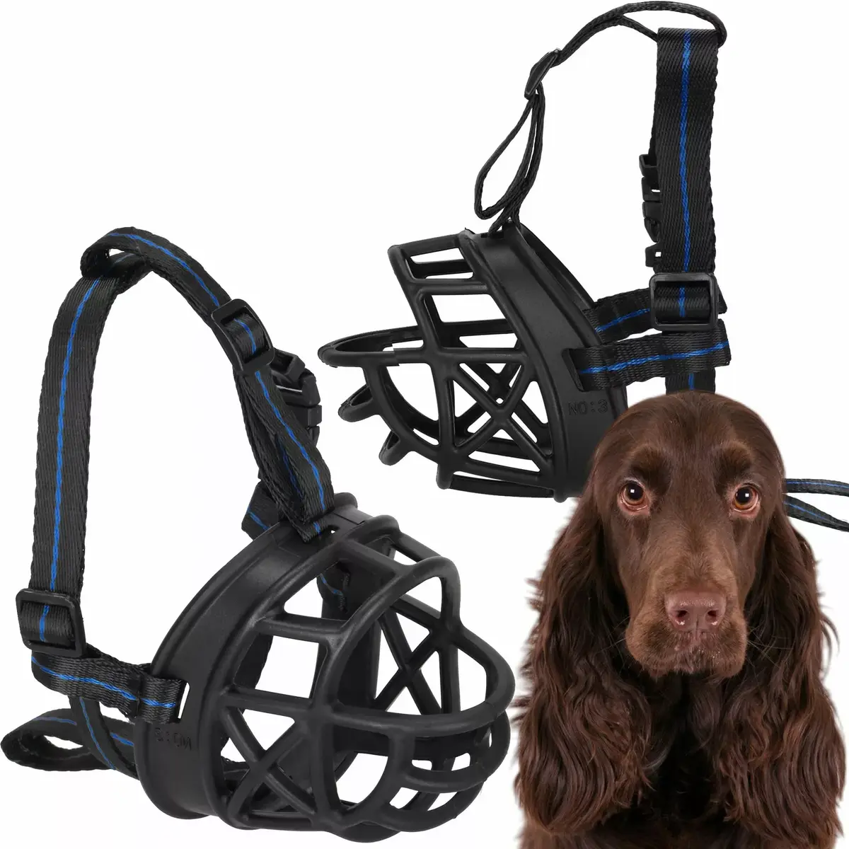 Dog muzzle Springos PA0268 Size M Photo 4