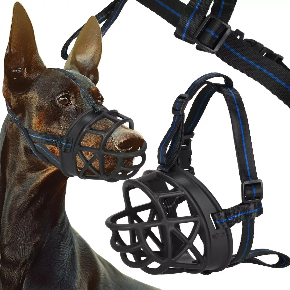 Dog muzzle Springos PA0269 size L Photo 3