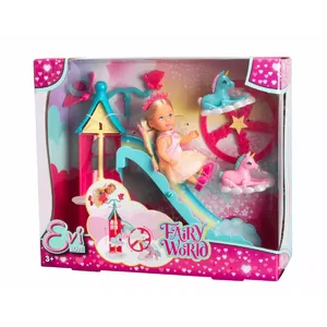 Lelle SIMBA Evi Love Fairy World 12 collas — spēļu lelle ar fejas tērpu, radošām spēlēm