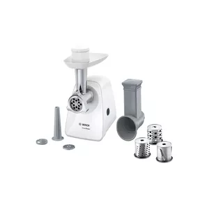 Кухонный комбайн-электромясорубка Bosch MFW2514W, 350 Вт, белый, 220–240 В, шнур 1 м