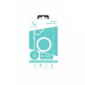 Protective MagSafe Crystal Case for iPhone 16 Plus by just must — Clear, compatible with MagSafe accessories