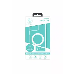 Protective MagSafe-compatible clear case just must JM MAGSAFE CRYSTAL I for iPhone 16 Pro Max