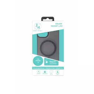 Защитный MagSafe-чехол just must JM SILK FROST I для iPhone 16 — черный