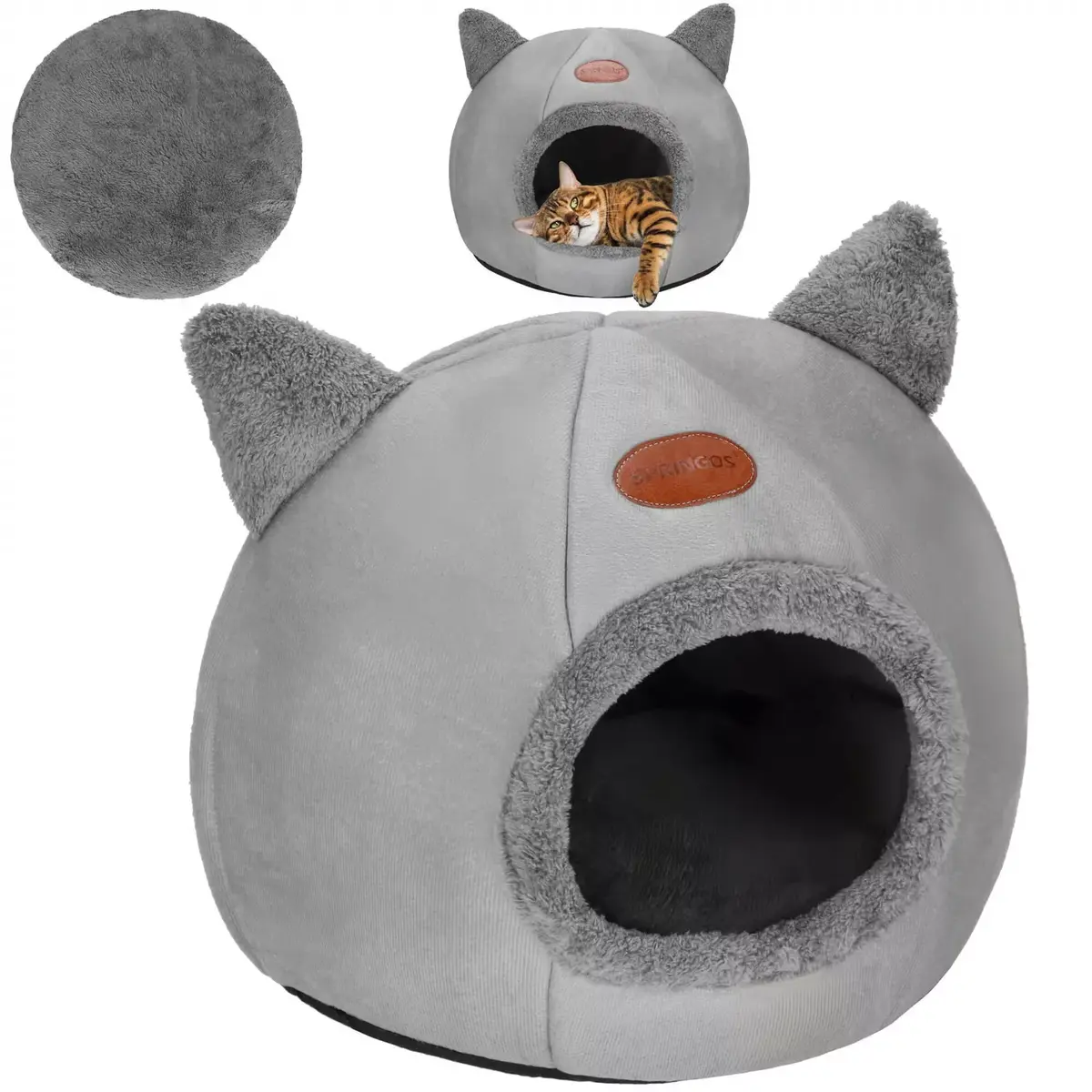 Cat house Springos PA0239 — 37×31×36 cm Photo 2