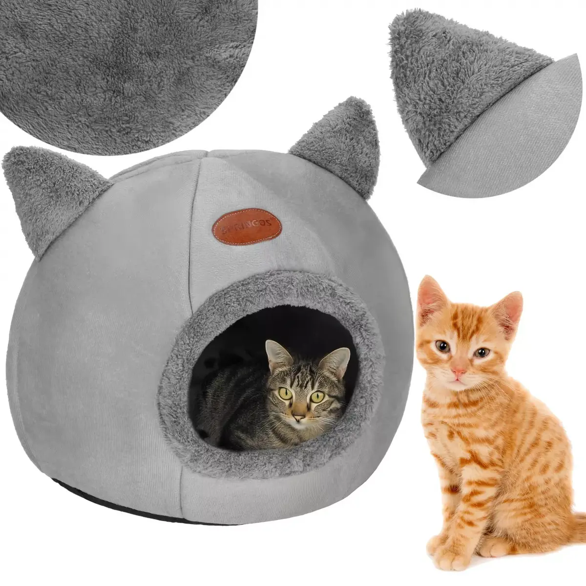 Cat house Springos PA0239 — 37×31×36 cm Photo 3