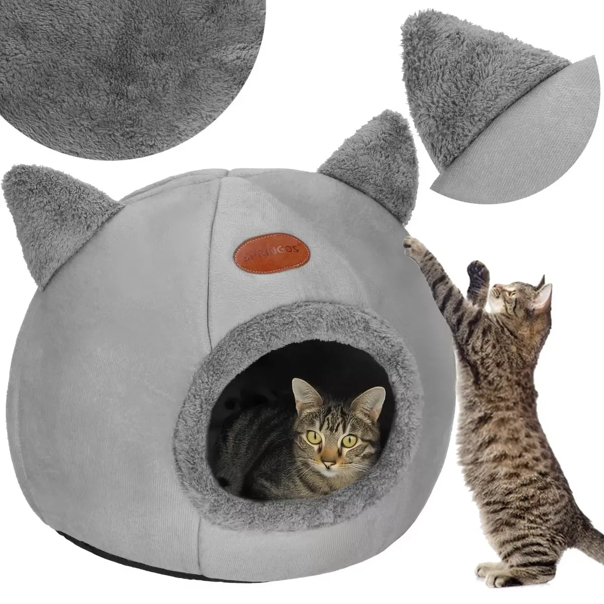 Cat house Springos PA0239 — 37×31×36 cm Photo 4