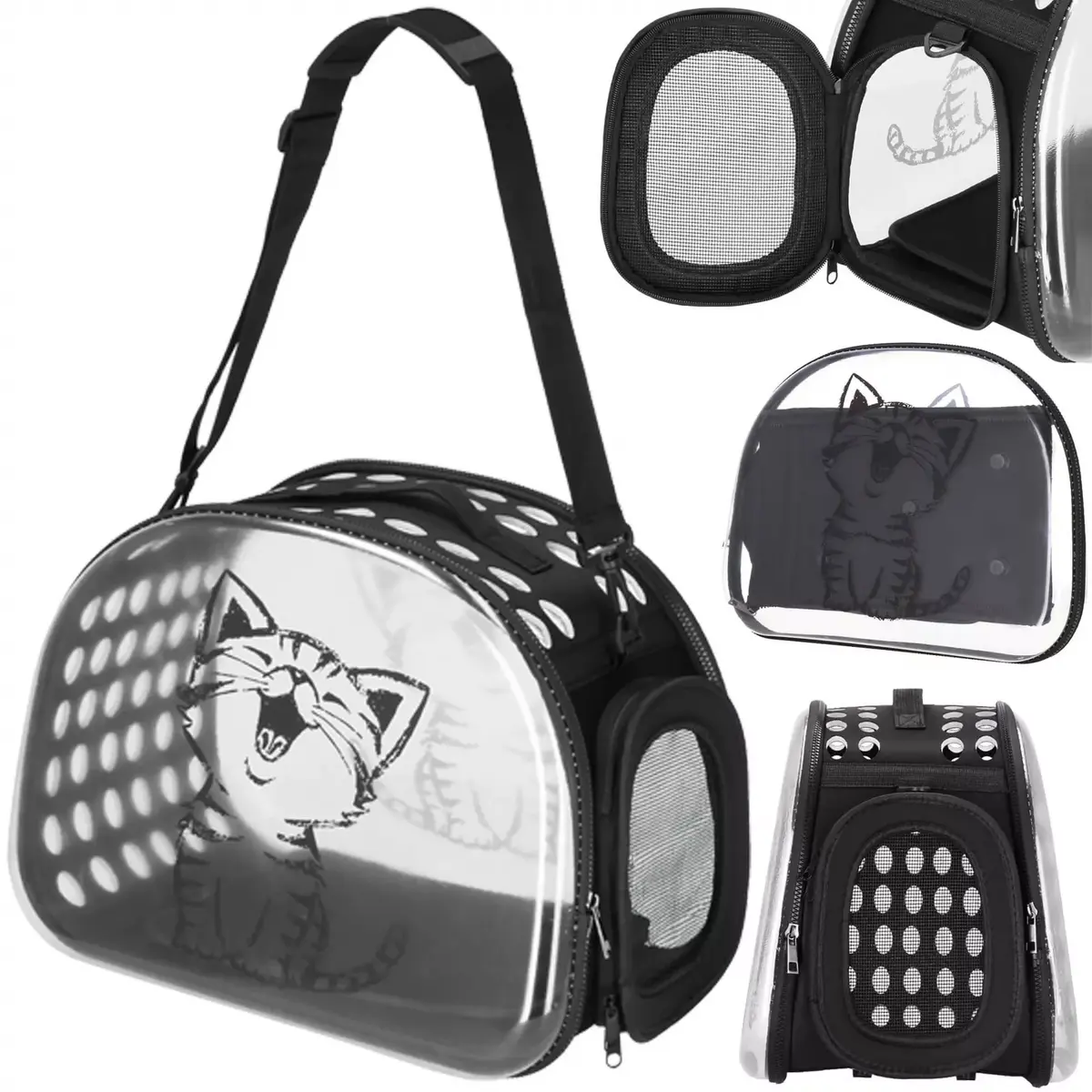 Pet transport bag Springos PA0248 42×26×32 cm Photo 4